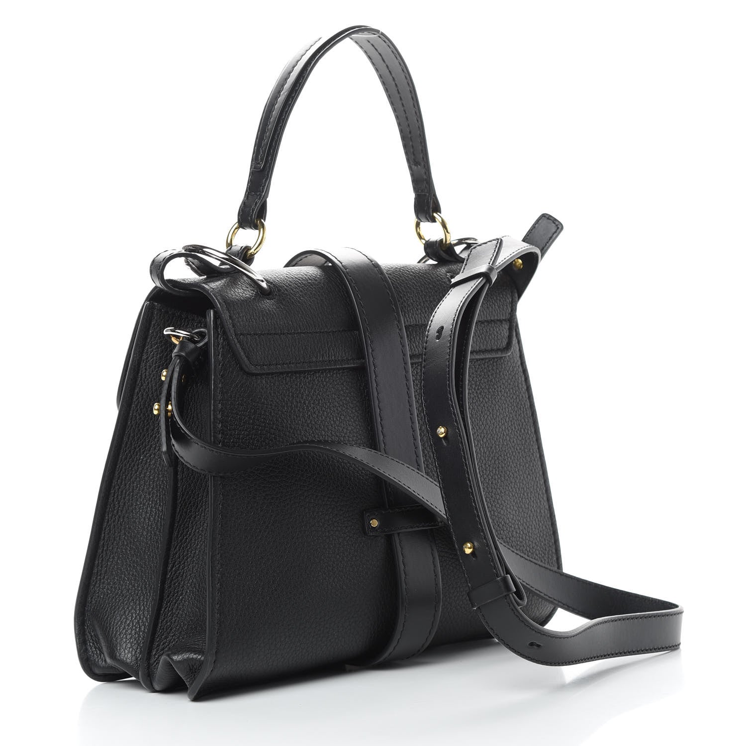 Chloe Grained Calfskin Medium Aby Day Shoulder Bag Black 3 of 12