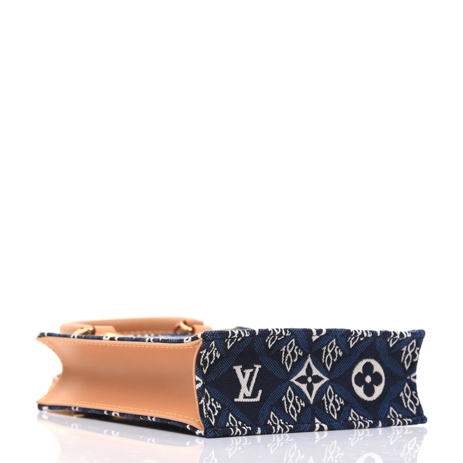 Louis Vuitton Jacquard Since 1854 Petit Sac Plat Blue 4 of 14