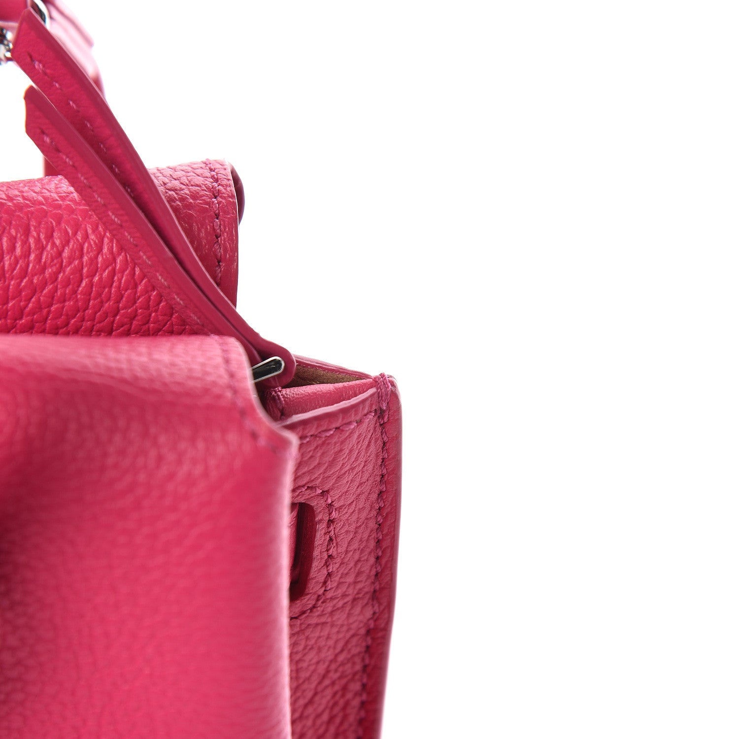 MCM Grained Calfskin Mini Milla Tote Beetroot Pink 12 of 12
