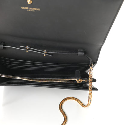 Saint Laurent Calfskin Classic Y Ligne Chain Wallet Black 5 of 10