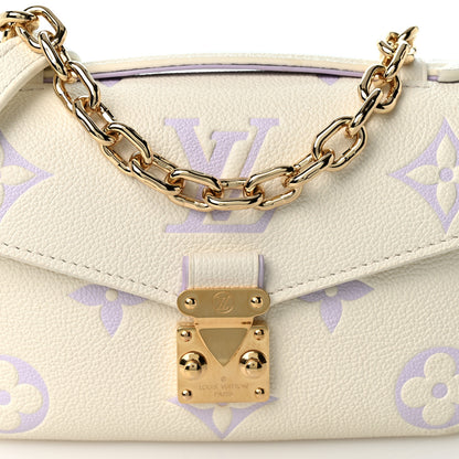 Louis Vuitton Empreinte Monogram Giant Pochette Metis East West Latte Bubble Tea 7 of 9
