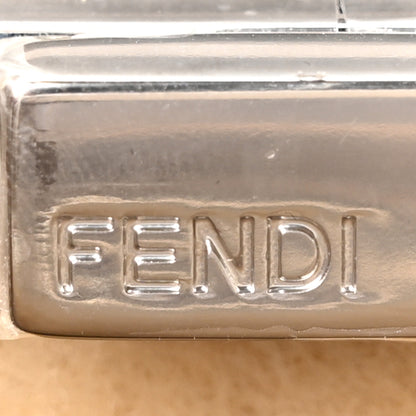 Fendi Rock Millenium Laminata Medium Peekaboo I SEE U Satchel Argento 6 of 9