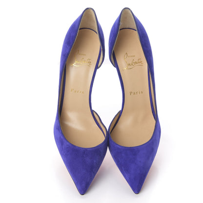Christian Louboutin Veau Velour Iriza 100 Pumps 38.5 Purple Pop 5 of 9