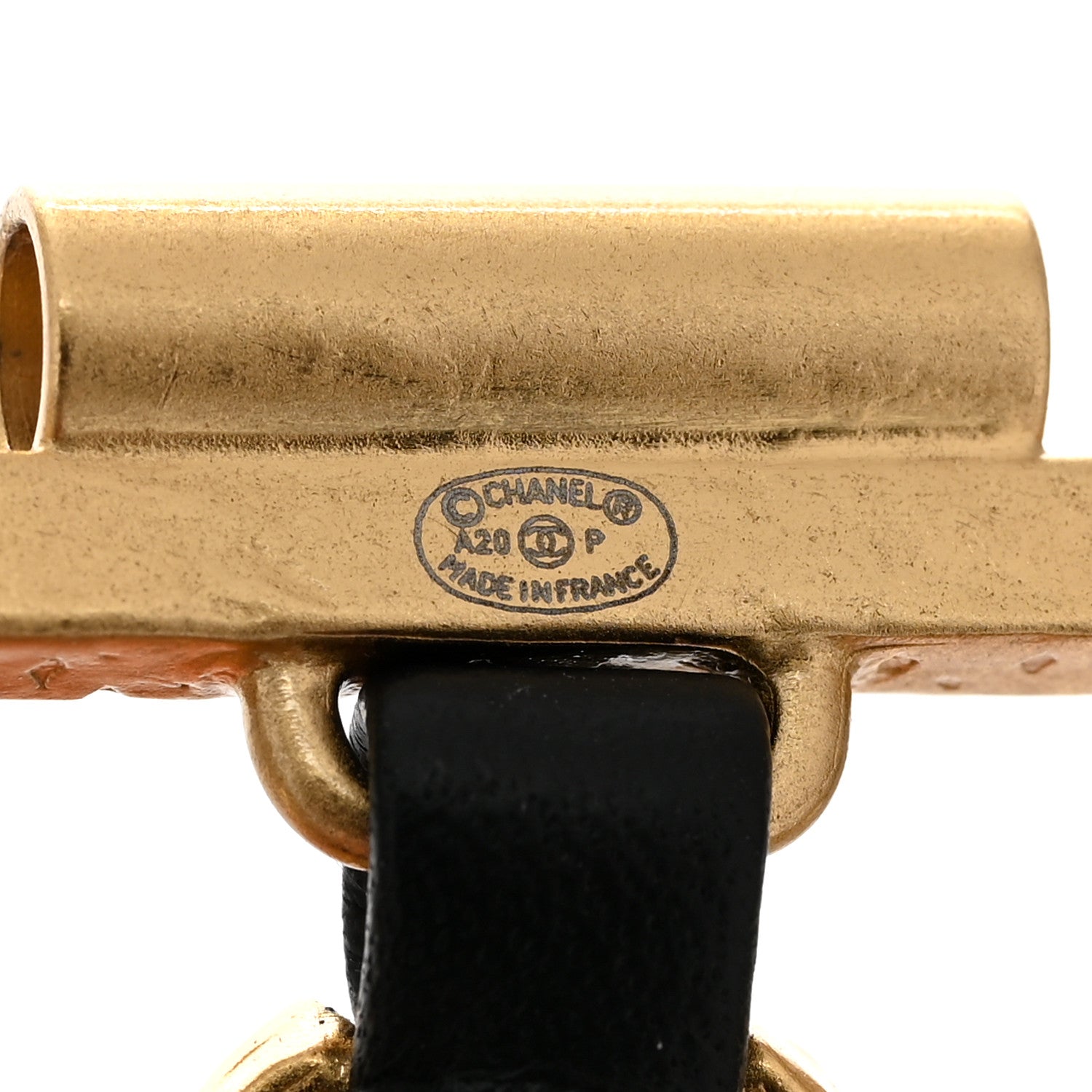 Chanel Lambskin CC Chain Bracelet Black Gold 4 of 5