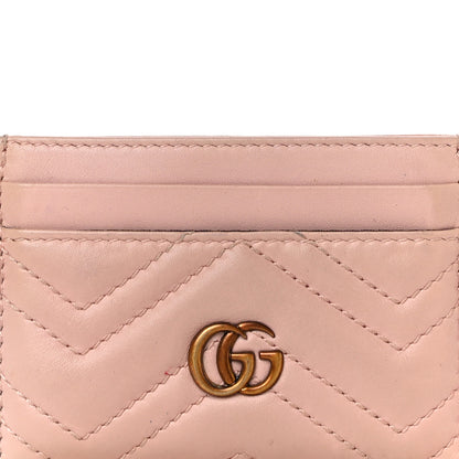 Gucci Calfskin Matelasse GG Marmont Card Holder Perfect Pink 7 of 15