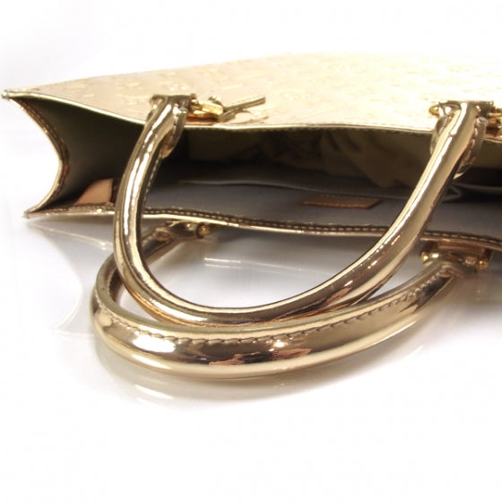 Monogram Miroir Sac Plat Gold