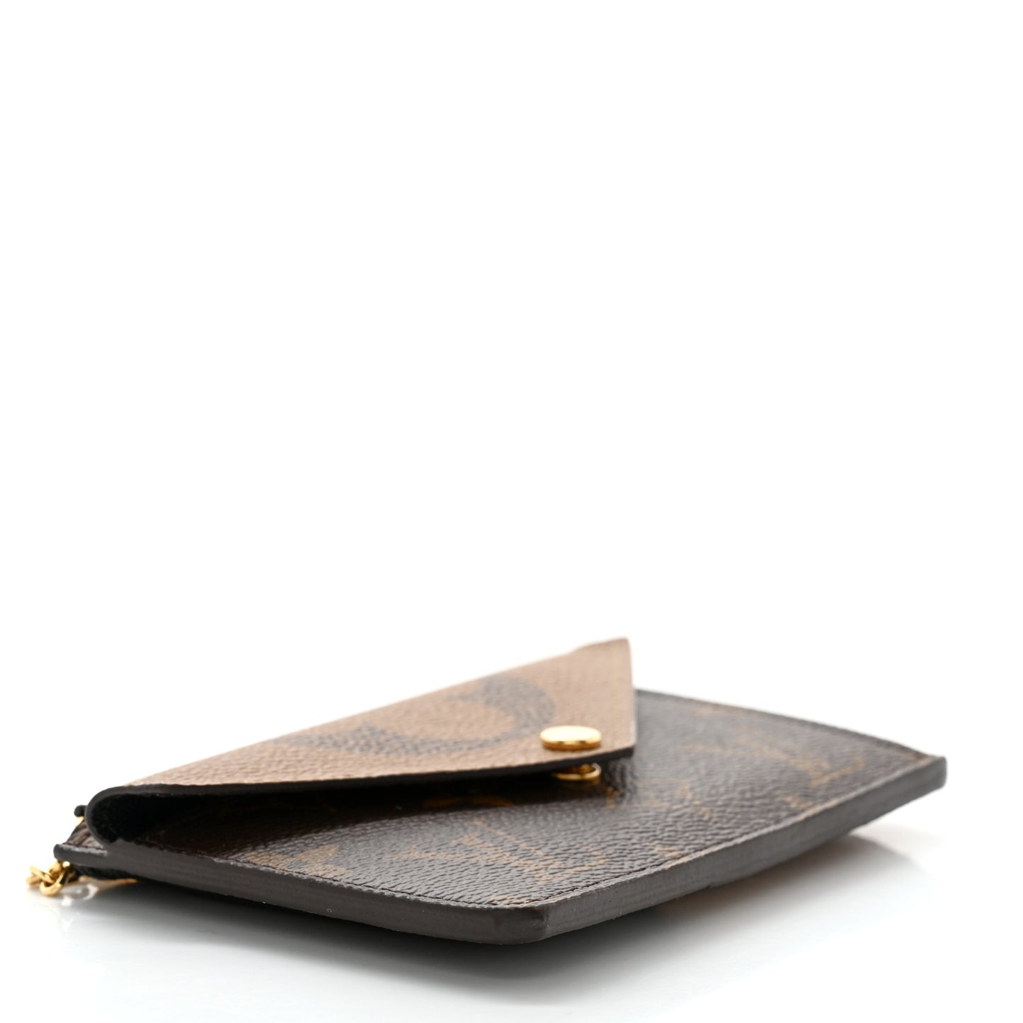 Reverse Monogram Recto Verso Card Holder Brown