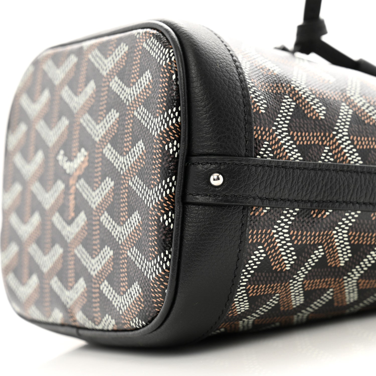 Goyard Goyardine Petit Flot Mini Bucket Bag Black 9 of 9