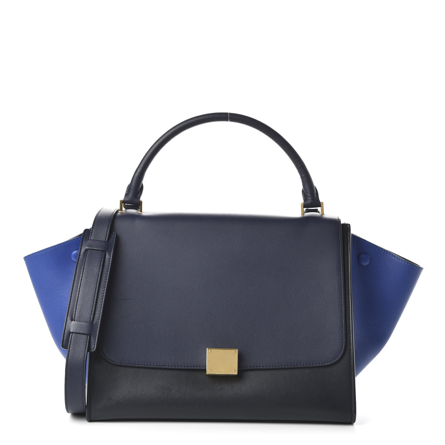 Celine Smooth Calfskin Medium Tri-Color Trapeze Ink 1 of 10