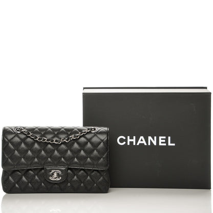 Chanel Caviar Quilted Medium Double Flap Black 8 of 8