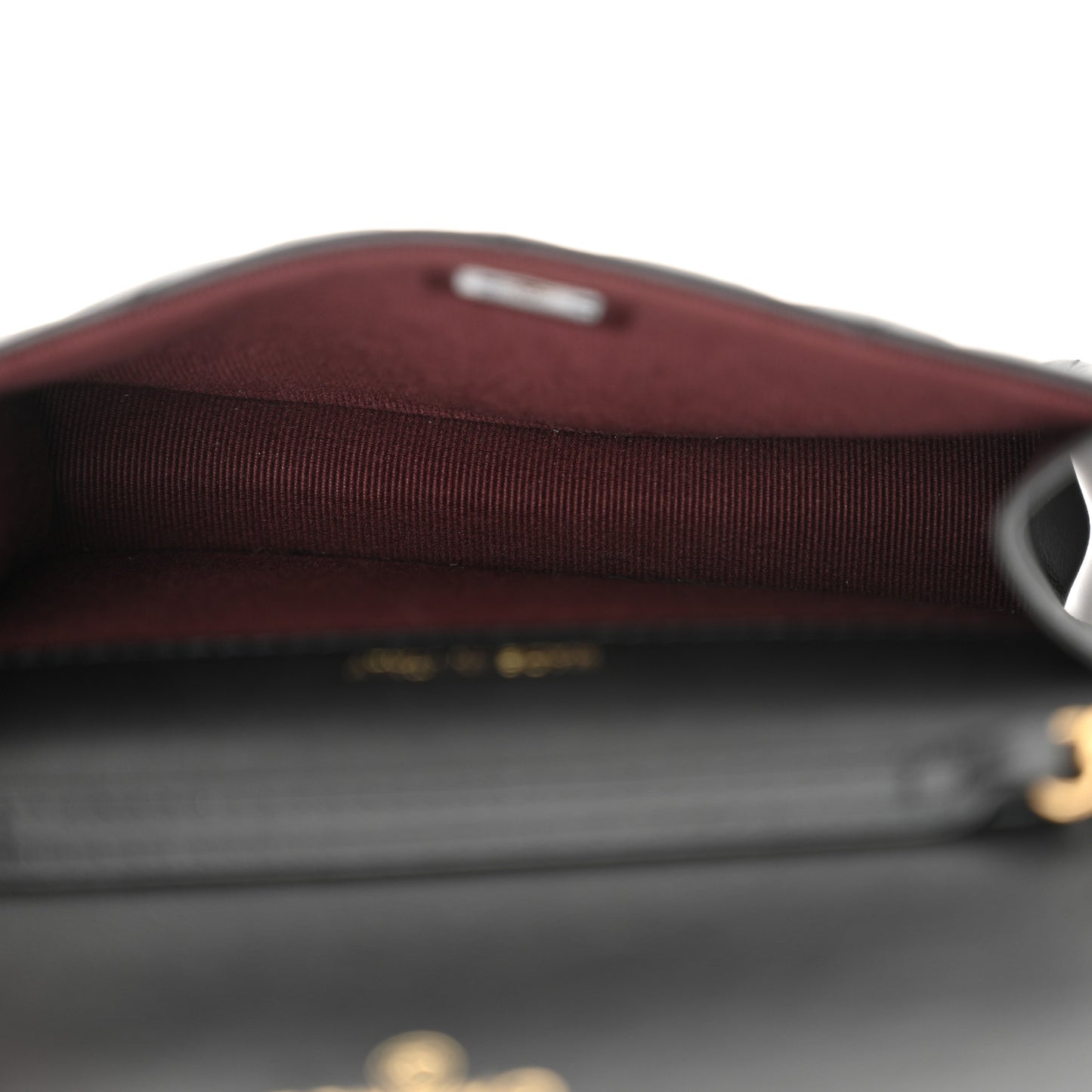 Aged Calfskin Quilted Reissue Belt Bag Black