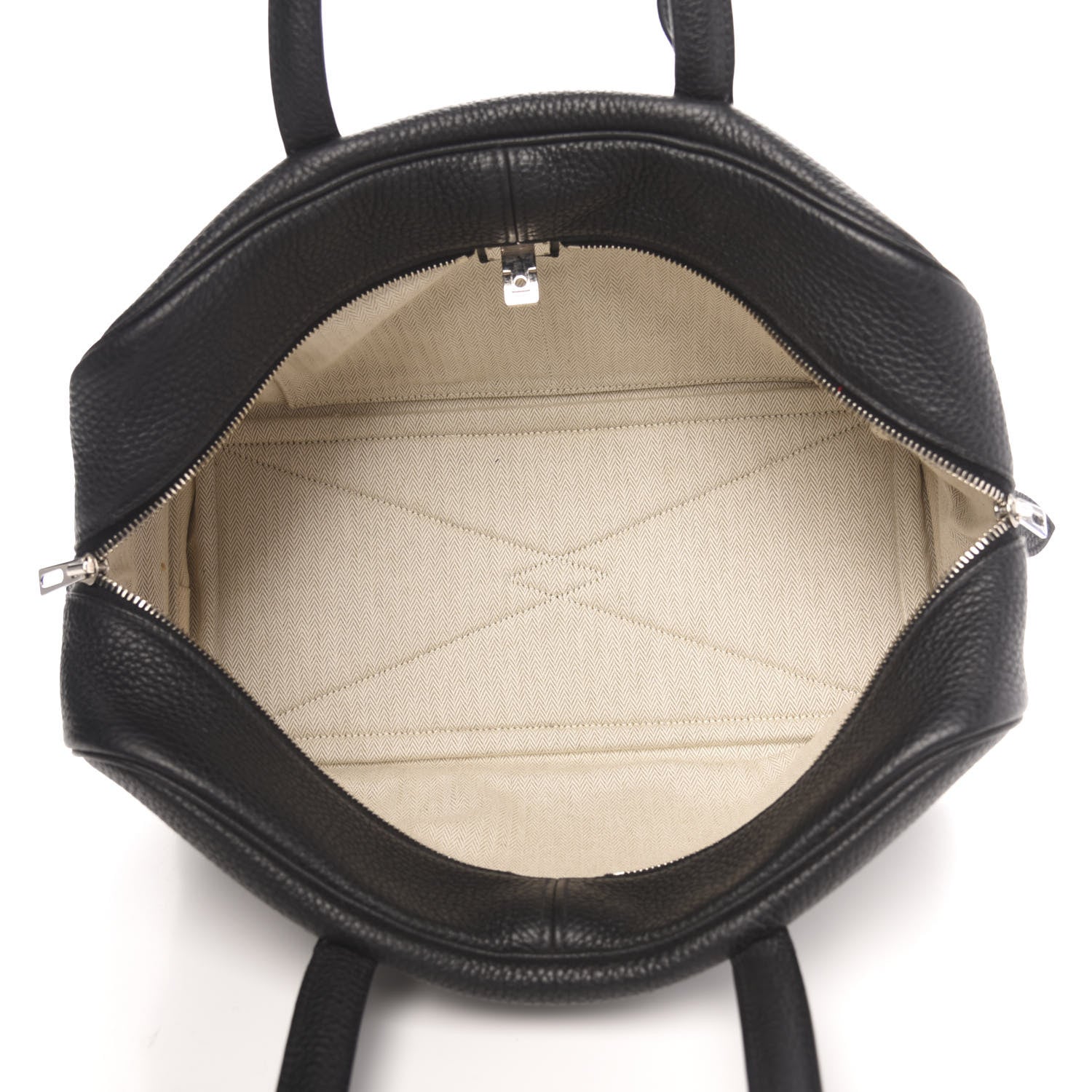 Hermes Taurillon Clemence Victoria II 35 Black 5 of 8