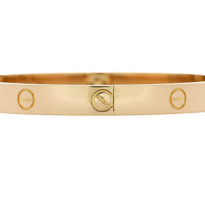 Cartier 18K Yellow Gold LOVE Bracelet 19 4 of 9