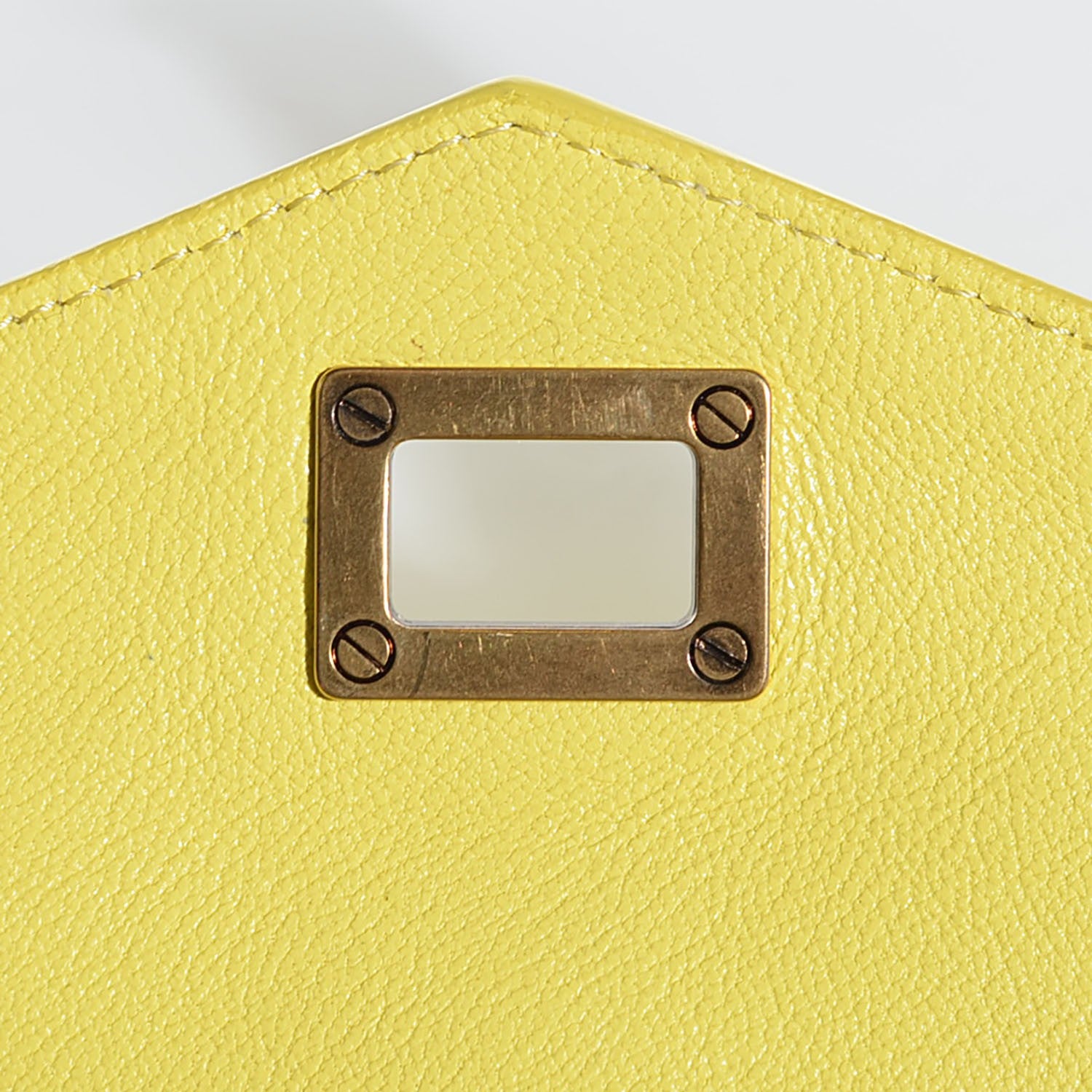 Proenza Schouler Lambskin PS1 Pochette Clutch Lemon 12 of 12