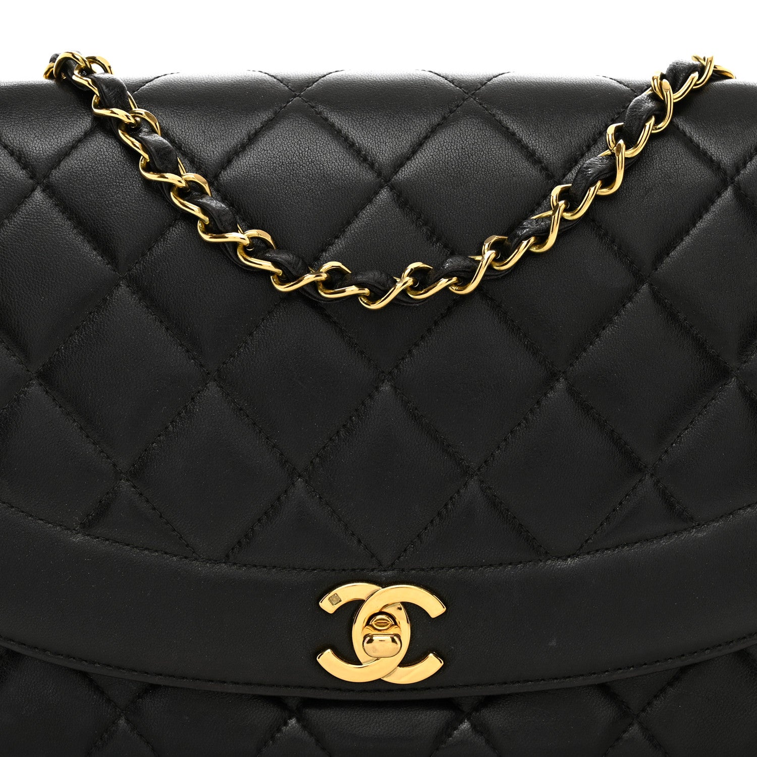 Chanel Lambskin Quilted Medium Single Flap Black 5 of 12