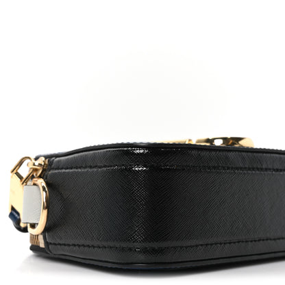 Marc Jacobs Saffiano Small Snapshot Camera Bag Navy Blue Multicolor 8 of 9