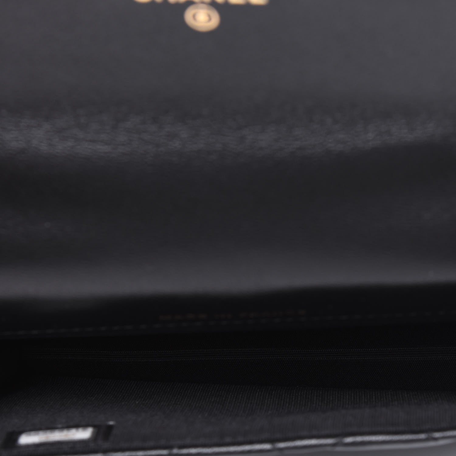Chanel Lambskin Quilted Top Handle Flap Coin Purse With Chain Black 5 of 12