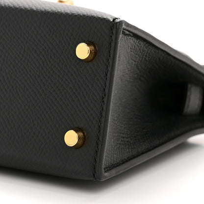 Hermes Epsom Mini Kelly Sellier 20 Black 10 of 11