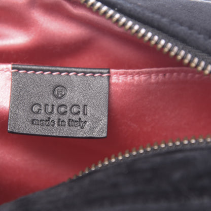 Gucci Velvet Matelasse Marquise Crystals Mini GG Marmont Chain Shoulder Bag Black 6 of 10