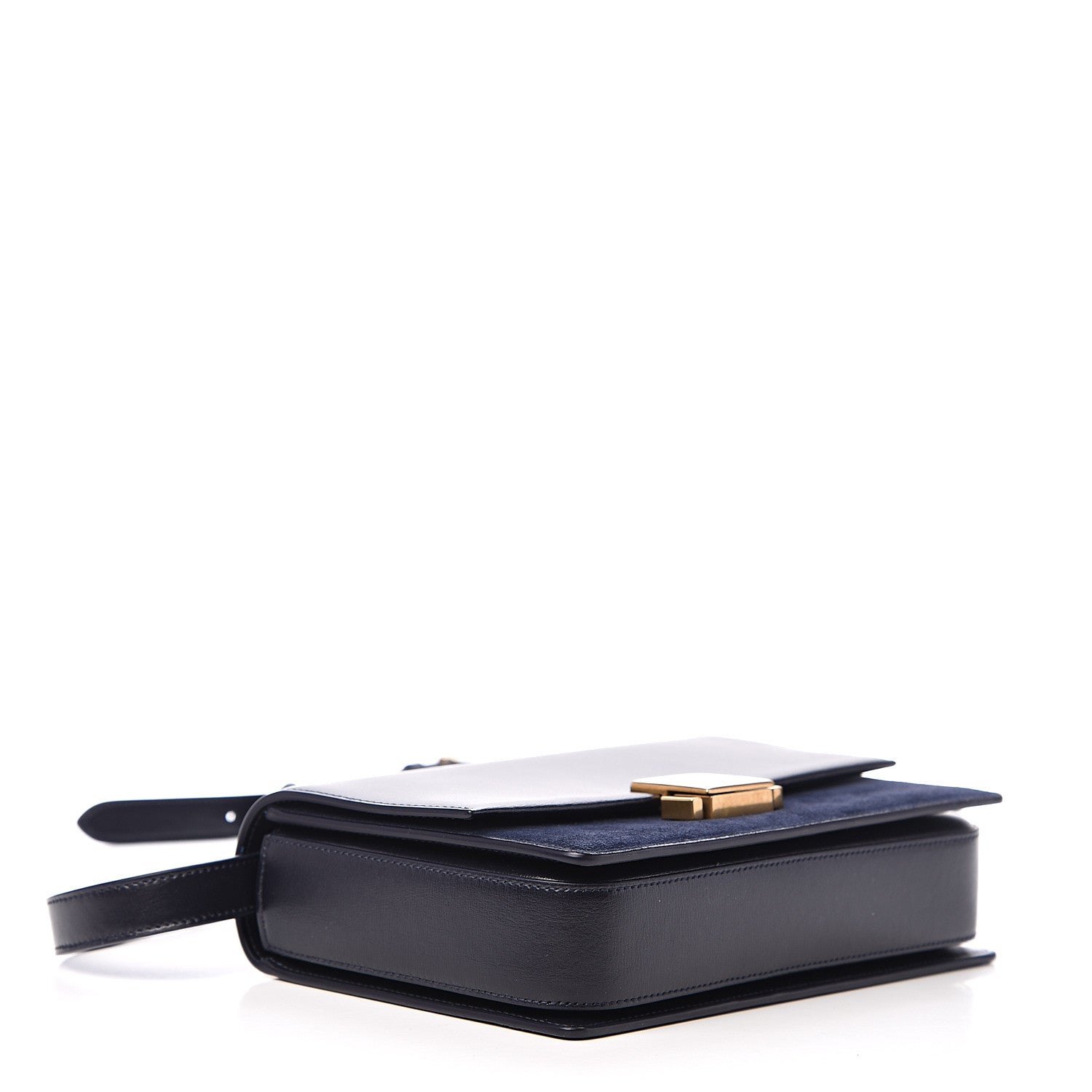Saint Laurent Smooth Calfskin Suede Medium Bellechasse Navy 3 of 10