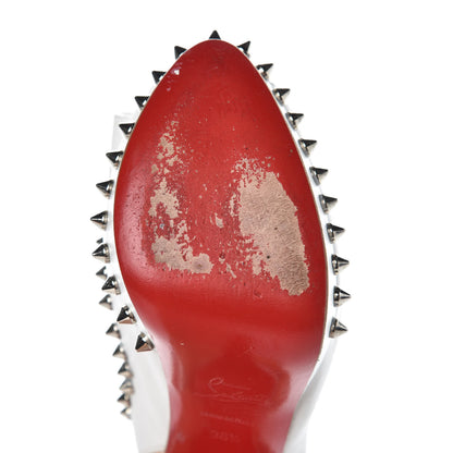 Christian Louboutin Calfskin Lady Clou Spikes VIP 150 Pumps 36.5 White 8 of 13