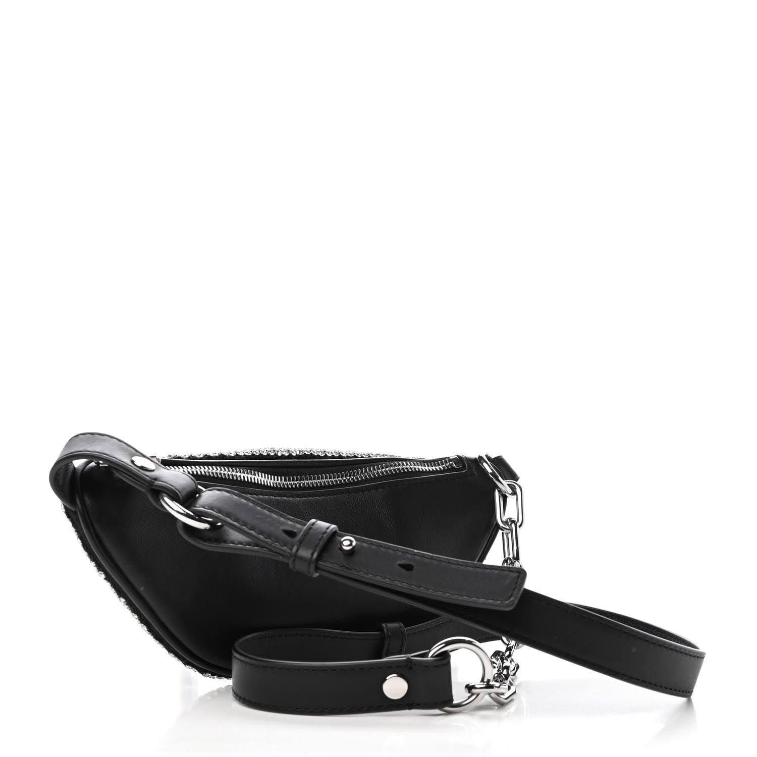 Alexander Wang Rhinestone Mesh Mini Attica Belt Bag Black 3 of 8