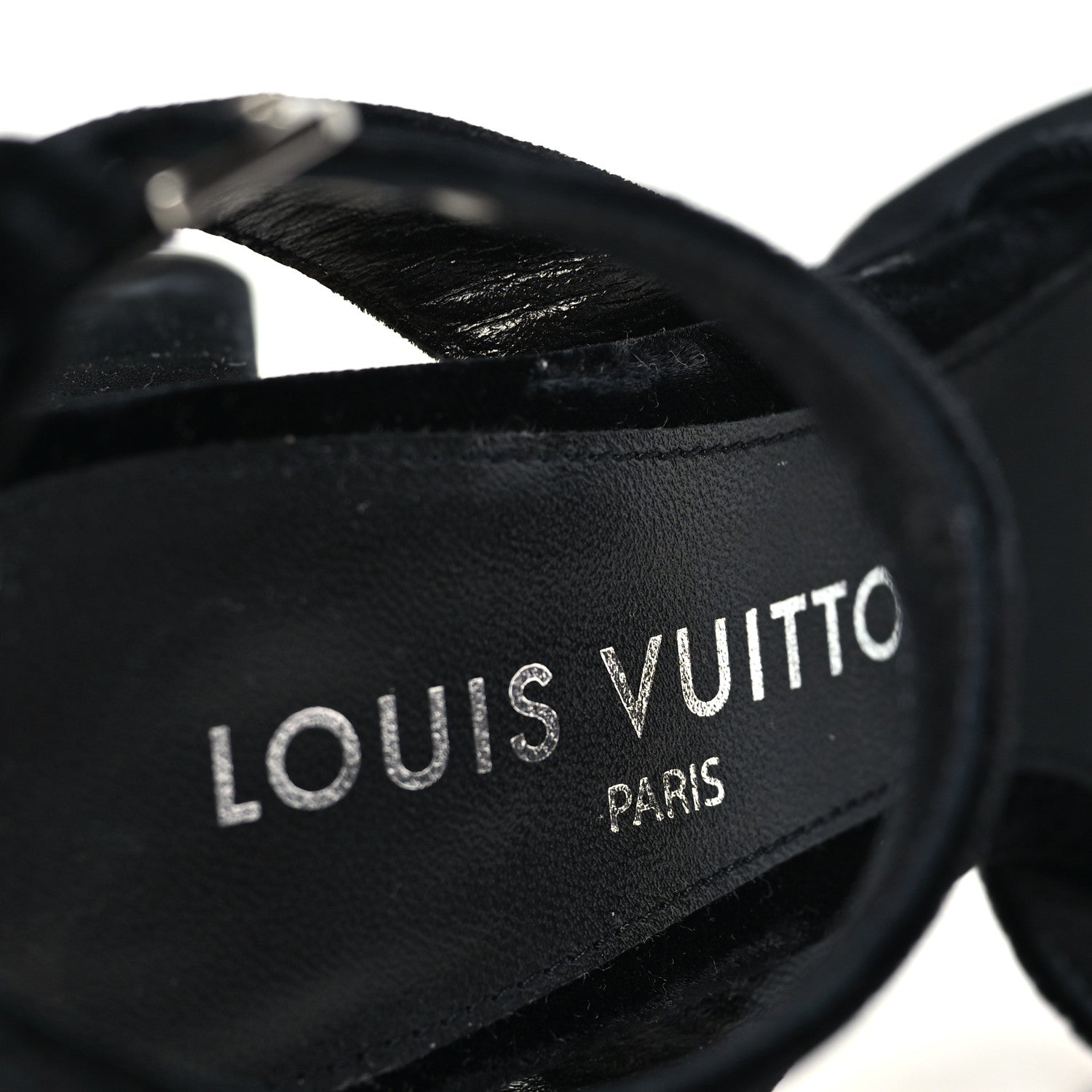 Louis Vuitton Calfskin Maya Platform Sandals 36 Black 8 of 10