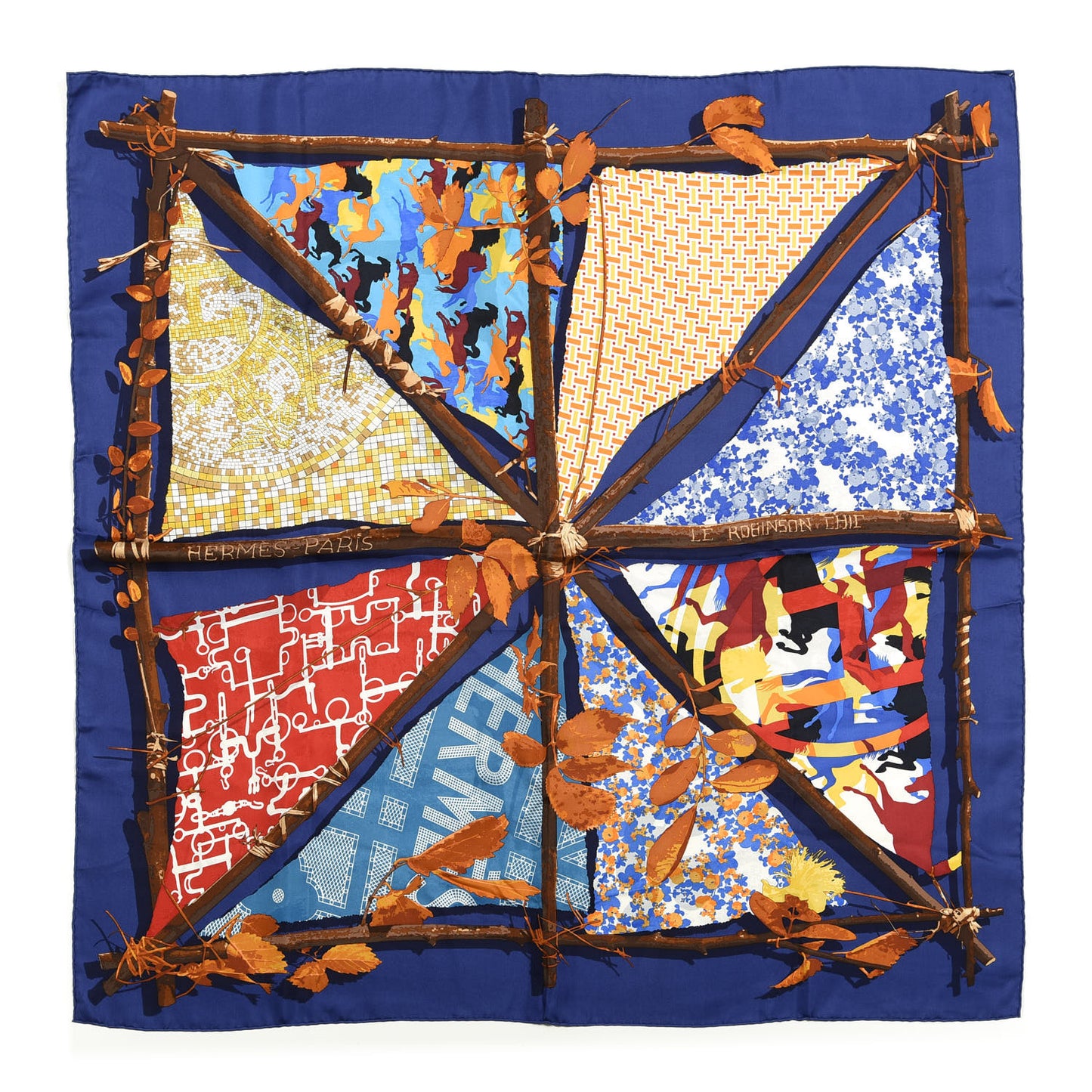 Silk Le Robinson Chic Scarf 90