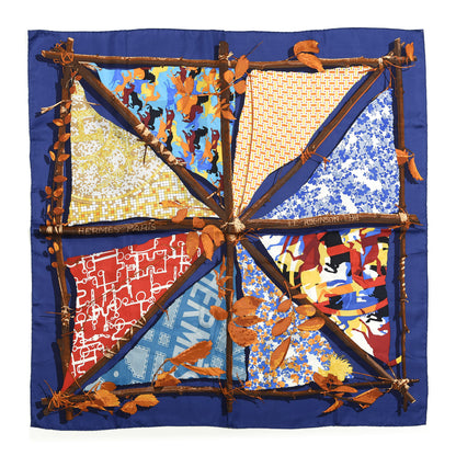 Hermes Silk Le Robinson Chic Scarf 90 1 of 3