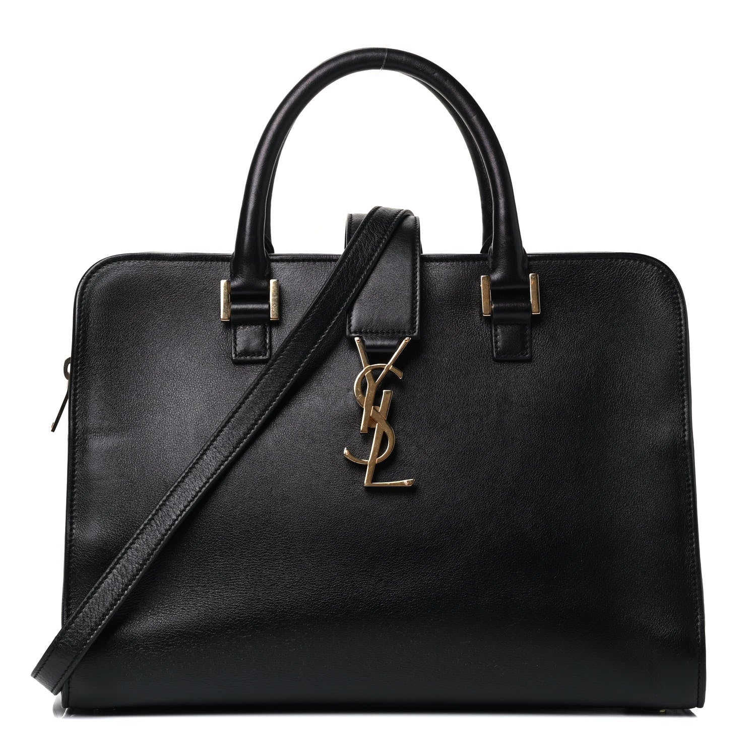 Saint Laurent Calfskin Small Monogram Cabas Black 1 of 4