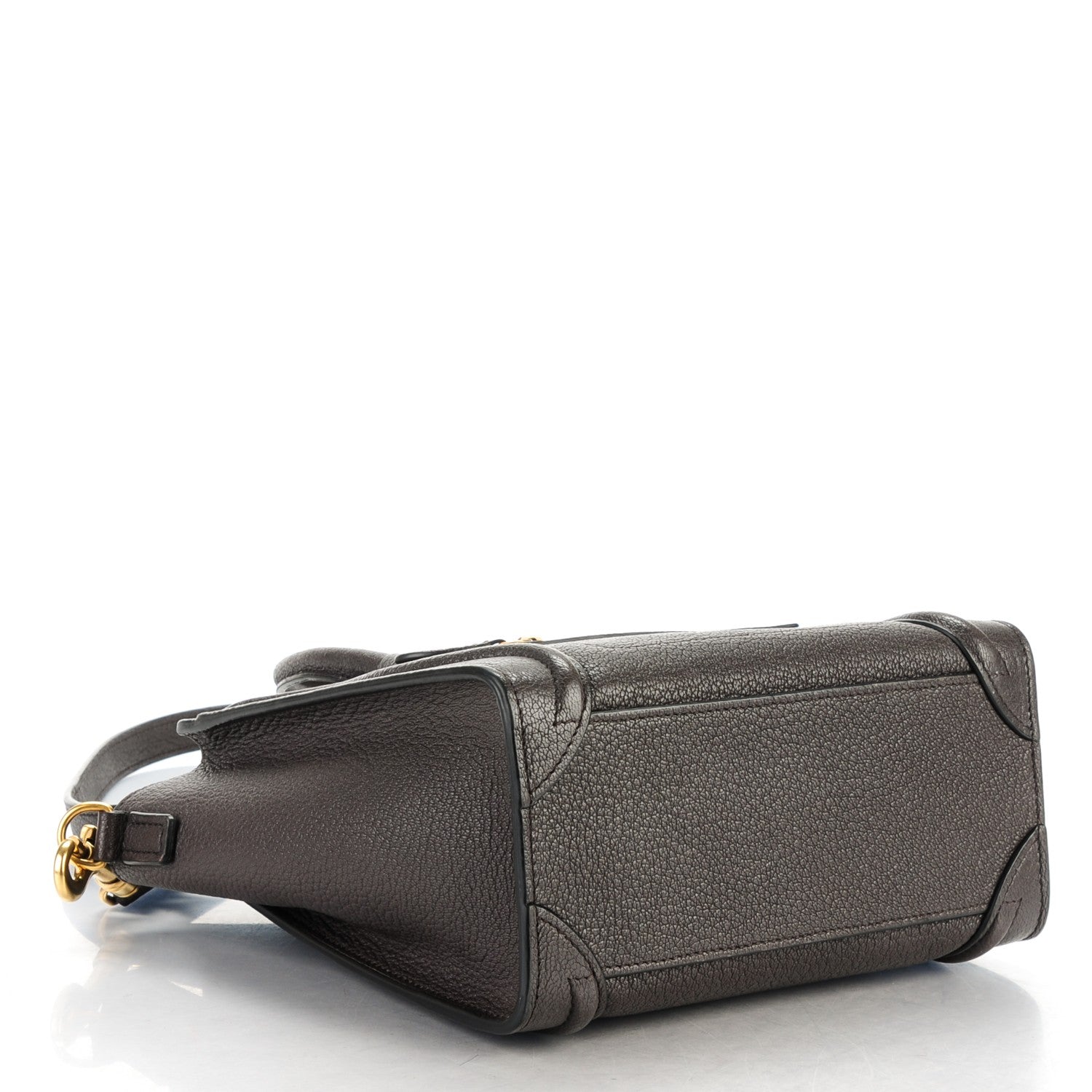 Celine Goatskin Nano Luggage Dark Taupe 4 of 8
