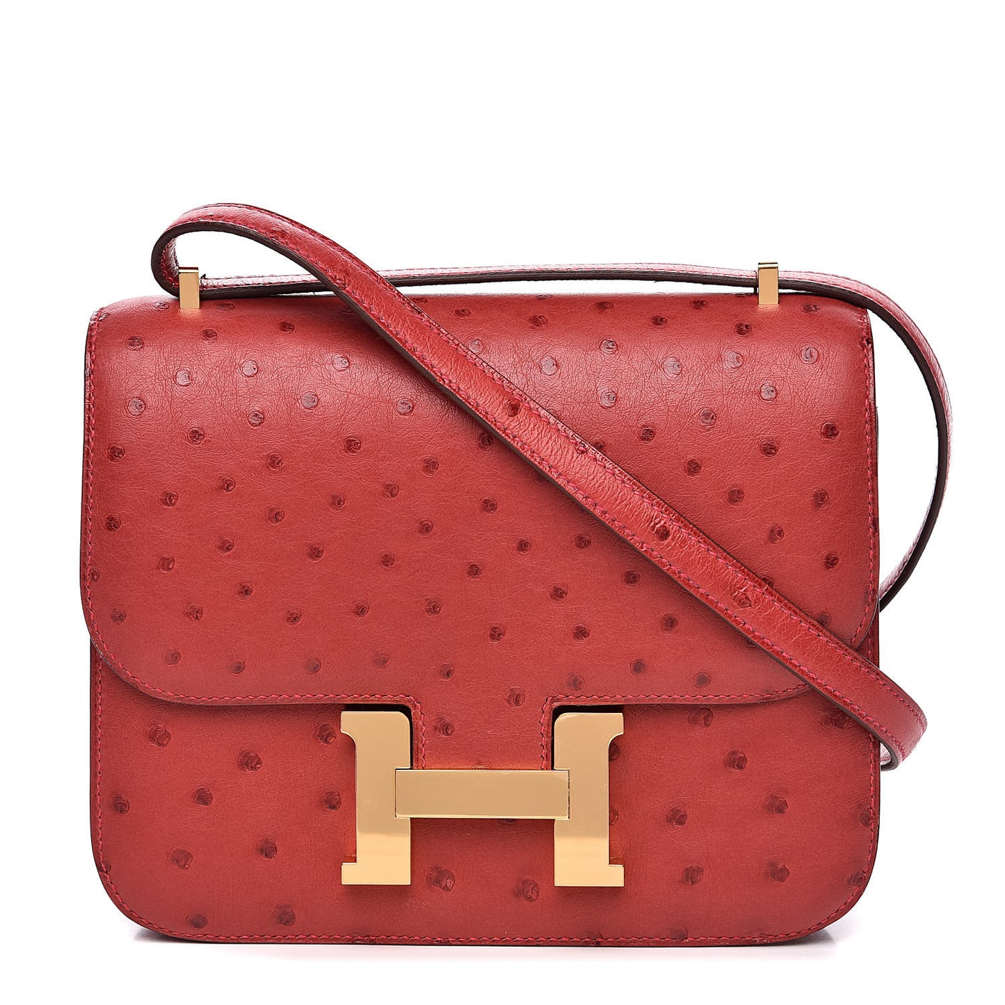 Ostrich Constance 18 Rouge Vif