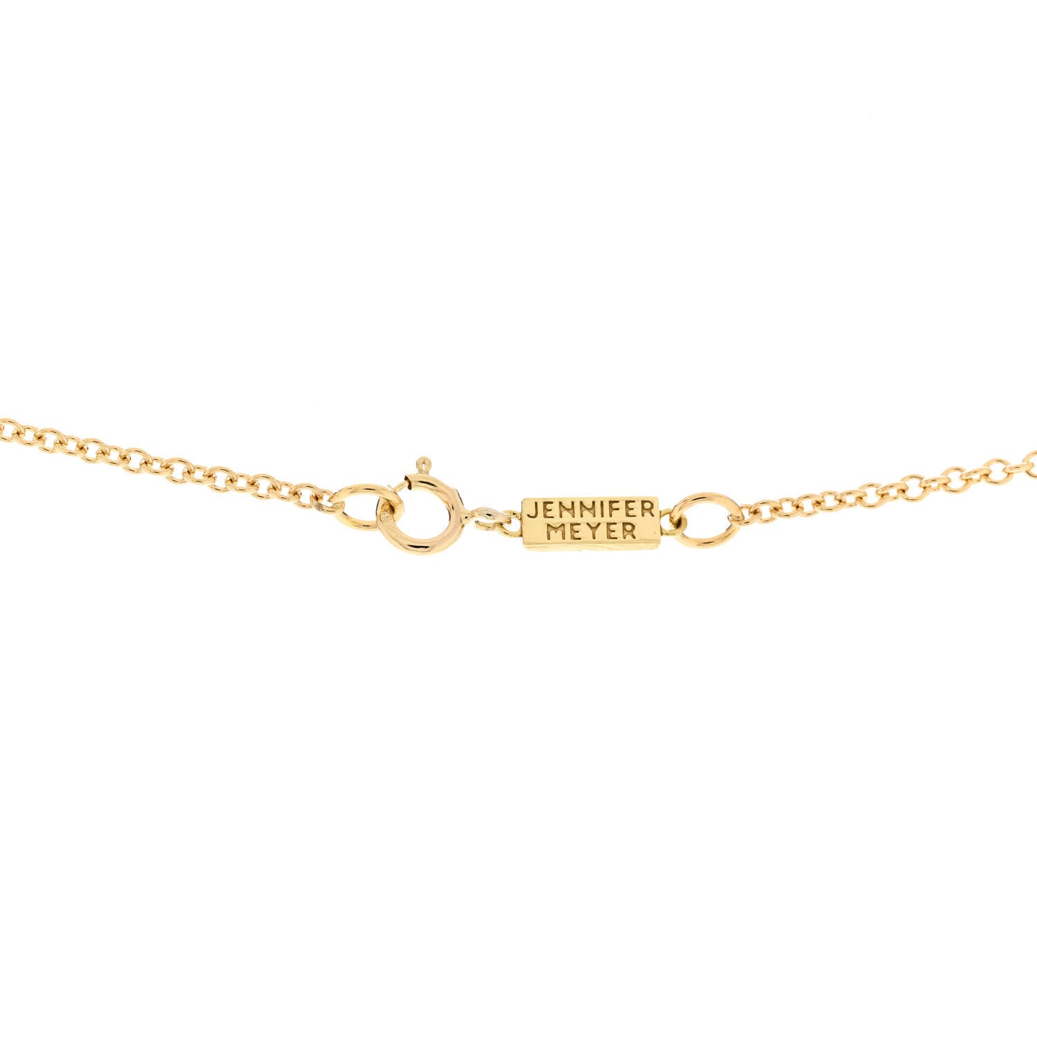 Jennifer Meyer 18K Yellow Gold Diamond Tiered Chain Necklace 4 of 6