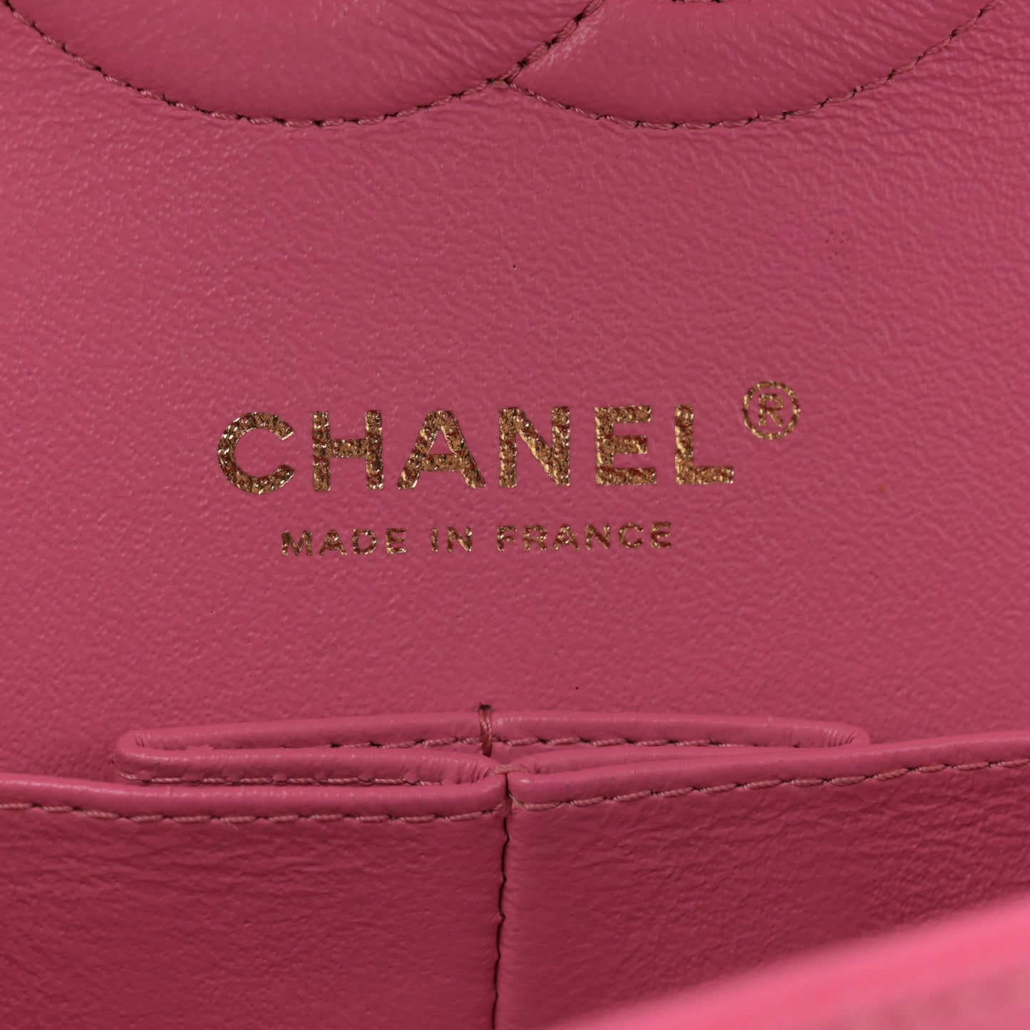 Caviar Quilted Medium Double Flap Pink