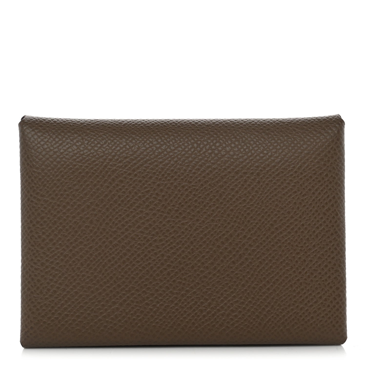 Hermes Epsom Calvi Duo Card Case Etoupe 1 of 8