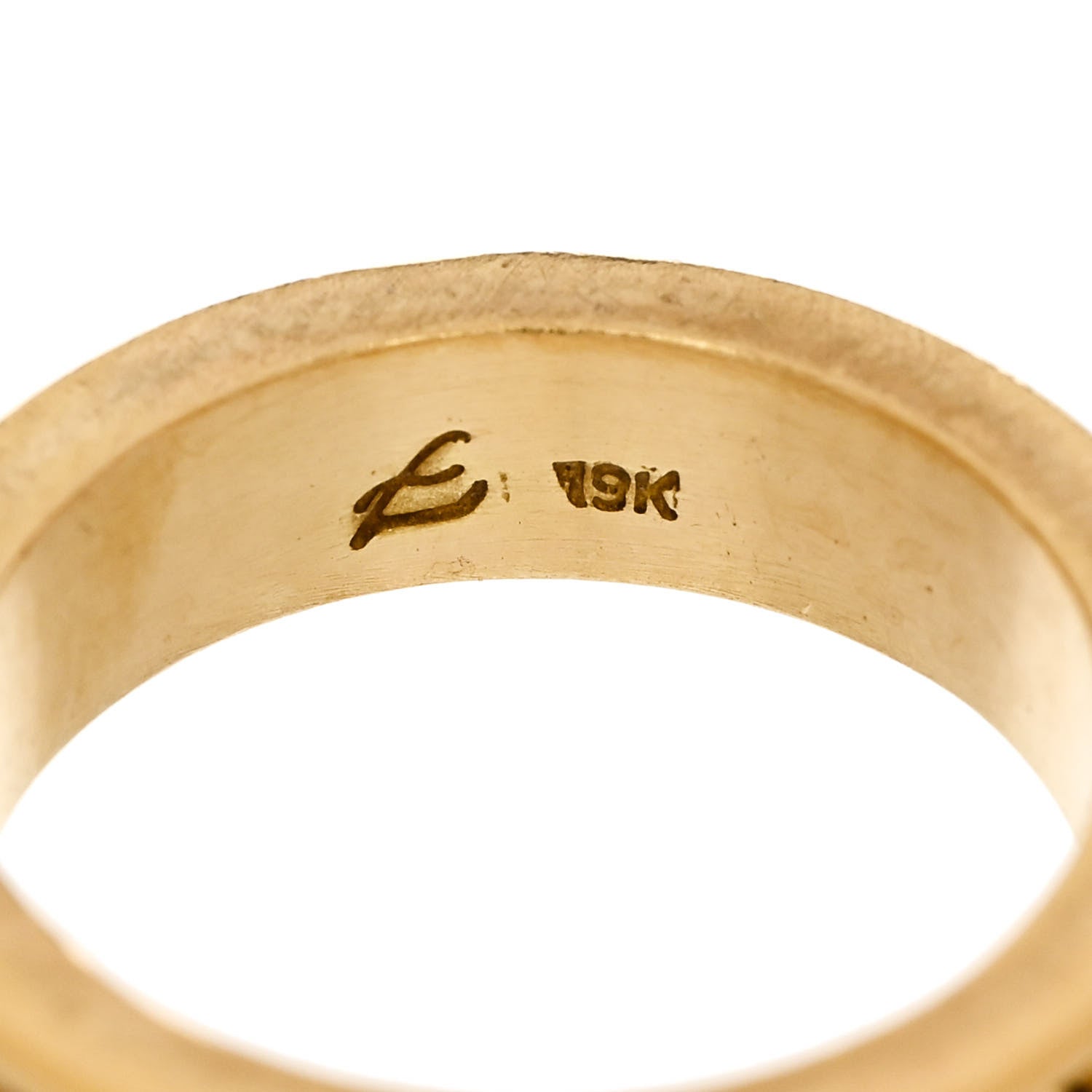 Elizabeth Locke 19K Yellow Gold Narrow Granulated Stack Ring 53 6.25 4 of 4