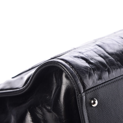 Chanel Glazed Calfskin Large Deauville Tote Black 13 of 14