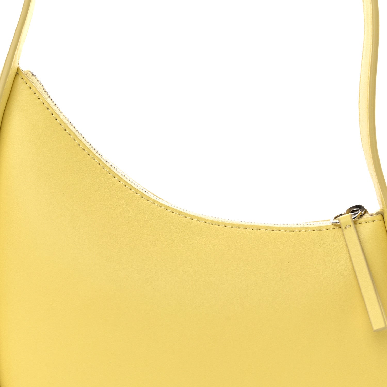 The Row Smooth Calfskin Half Moon Shoulder Bag Yellow 8 of 10