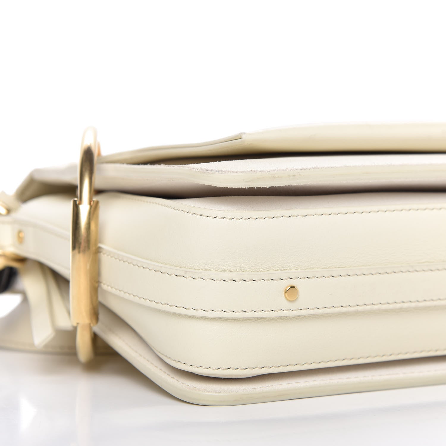Chloe Calfskin Medium Roy Bag Natural White 6 of 10