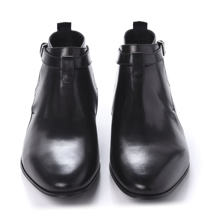 Saint Laurent Calfskin Mens Ankle Boots 41 Black 2 of 10