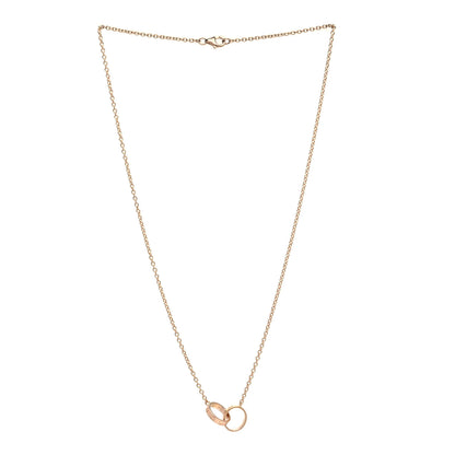 Cartier 18K Pink Gold Interlocking LOVE Necklace 3 of 6