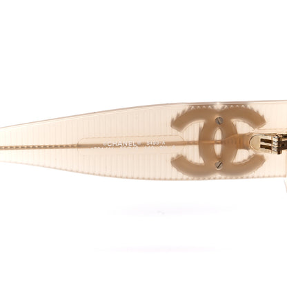 Chanel Acetate Rectangle Sunglasses 5493-A Light Yellow 5 of 8