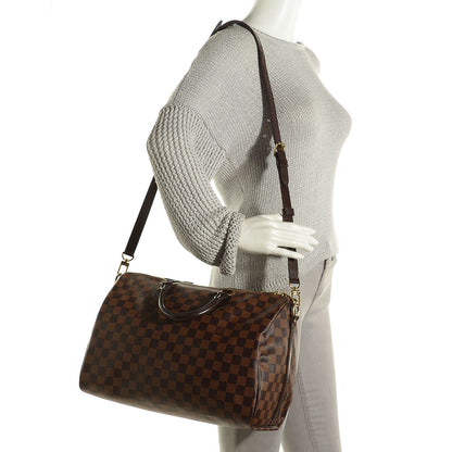 Louis Vuitton Damier Ebene Speedy Bandouliere 35 2 of 9
