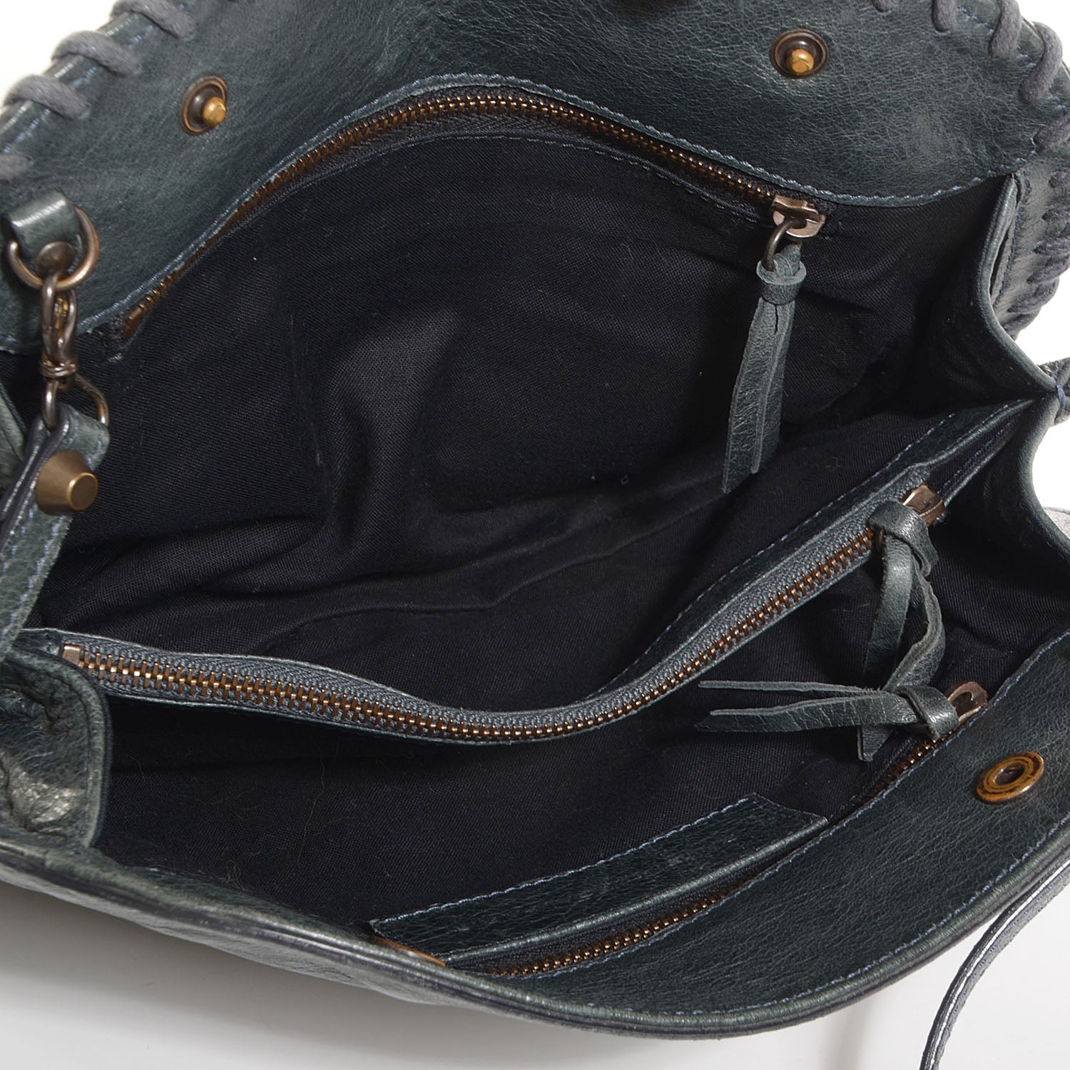 Balenciaga Agneau Giant Stitch Shoulder Bag Anthracite 5 of 10