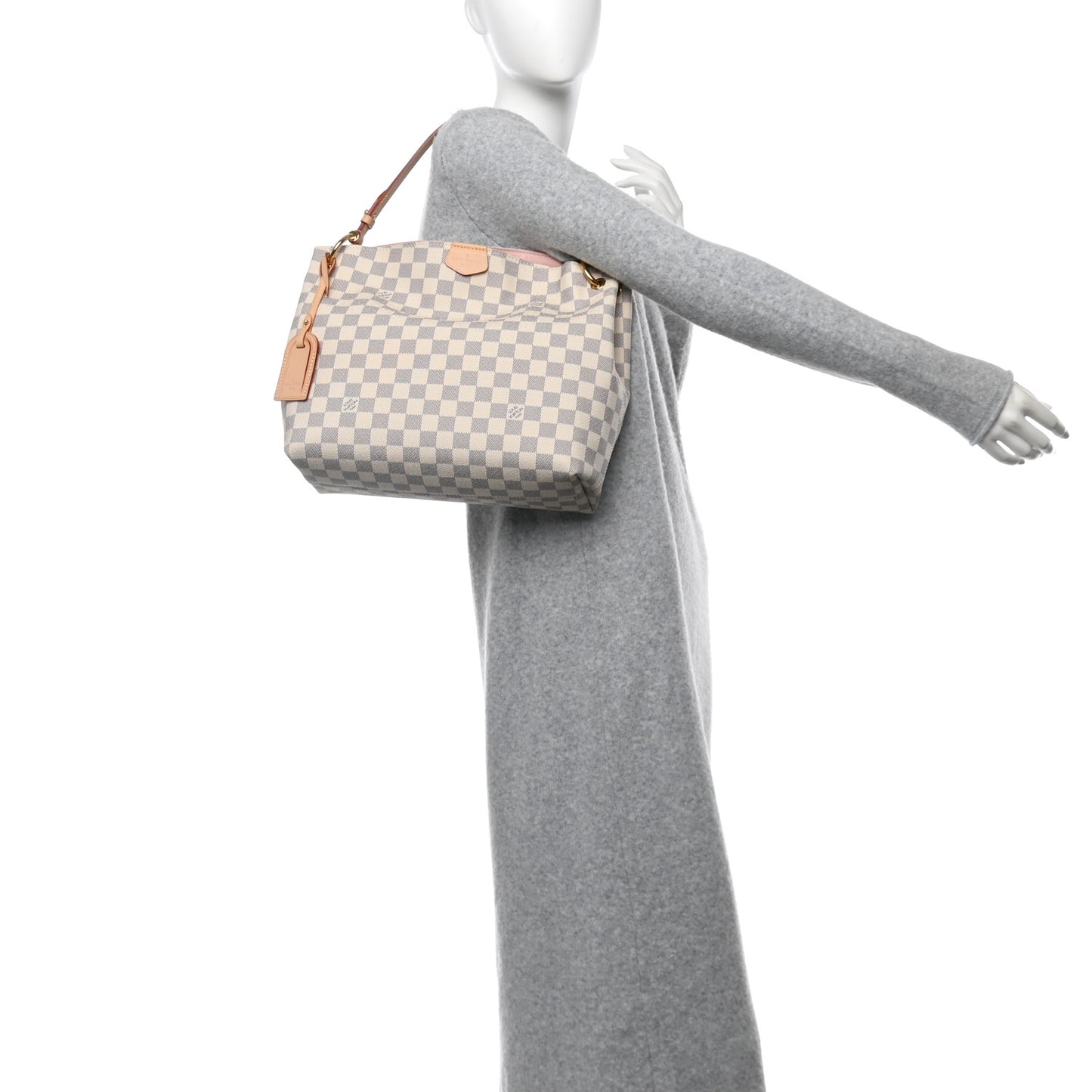 Damier Azur Graceful PM Rose Ballerine