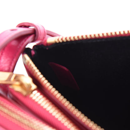 Celine Lambskin Small Trio Crossbody Bag Pink 9 of 11