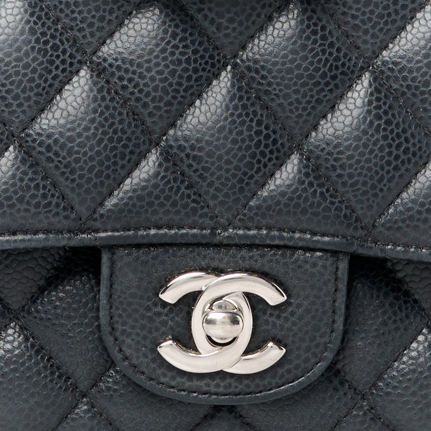Chanel Caviar Quilted Medium Double Flap Black 9 of 12