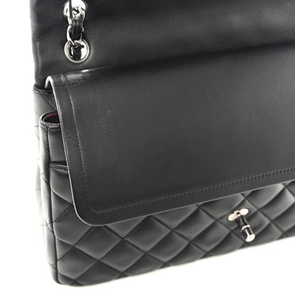 Chanel Lambskin Quilted Jumbo Double Flap Black 11 of 11