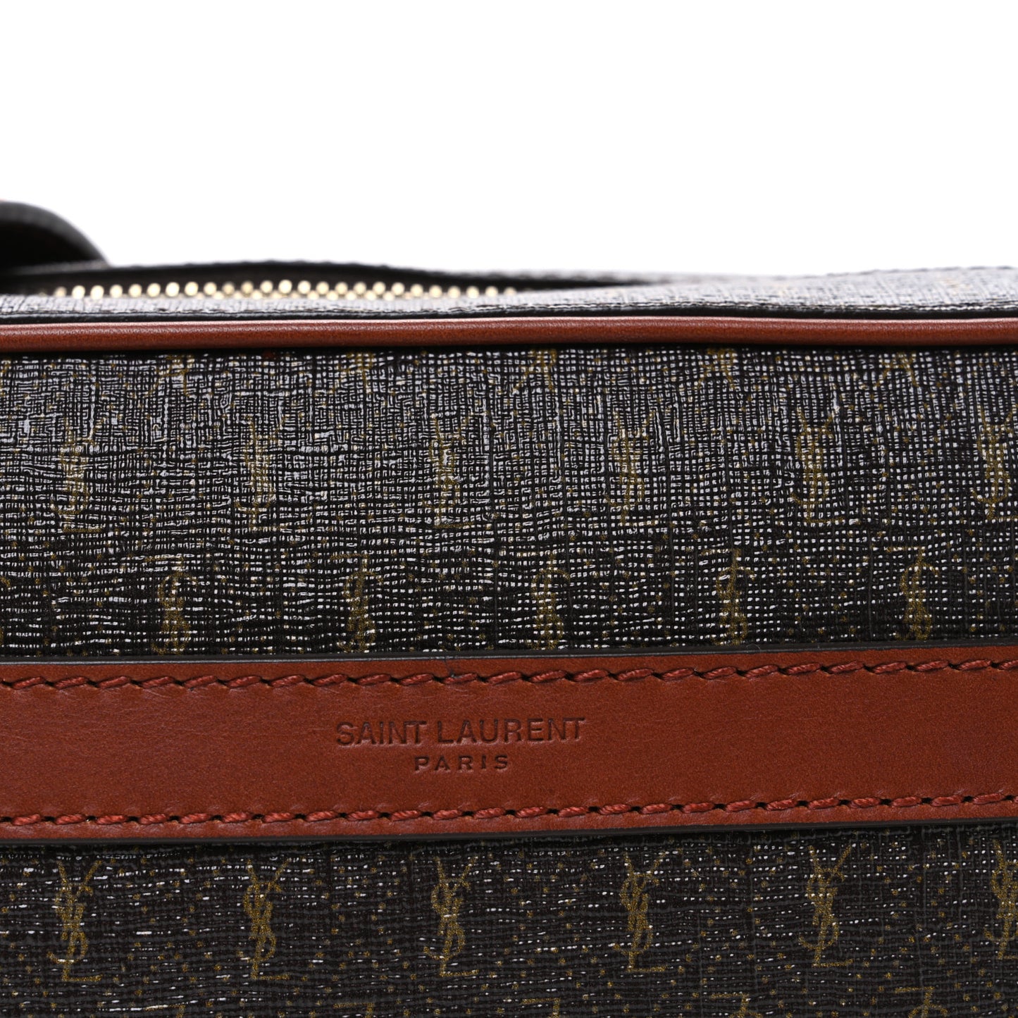 Canvas Smooth Calfskin Le Monogramme Camera Bag Chestnut