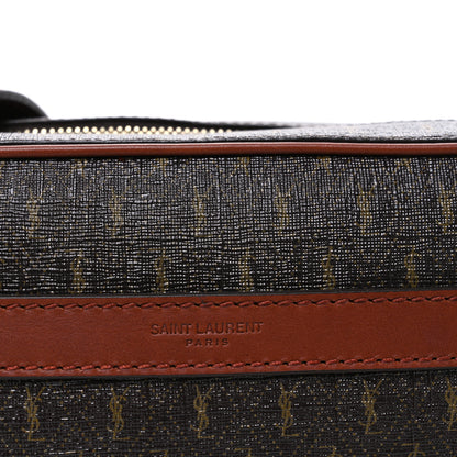 Saint Laurent Canvas Smooth Calfskin Le Monogramme Camera Bag Chestnut 8 of 10